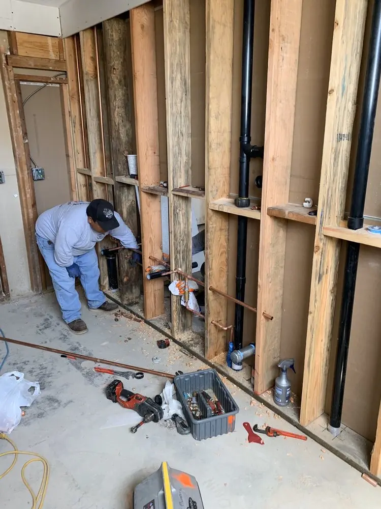 Commercial rough-in plumbing for Gas Line Repair in East Cleveland